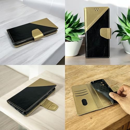 SBMS Faux Leather Flip Cover for Tecno Camon 20 Pro 5G Back Cover Case with Magnatic Closure | Inbuilt Stand | Card & Money Pocket (MultiBlack) - Image 5