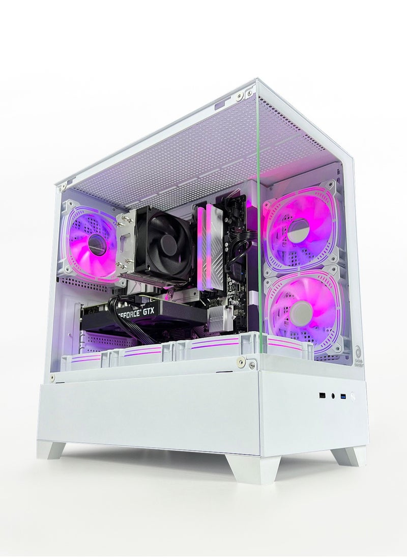 Game Sekret - Nova Skye Gaming PC - Intel Core i5-12400F | RTX 3050 6GB GPU | 16GB DDR4 RAM | 1TB M.2 NVMe SSD | Air Cooler | H610 MOBO | 500W 80Plus PSU | WiFi/Bluetooth/Win11 Pro | Game Sekret Desktop Computer Tower (White) - Image 1