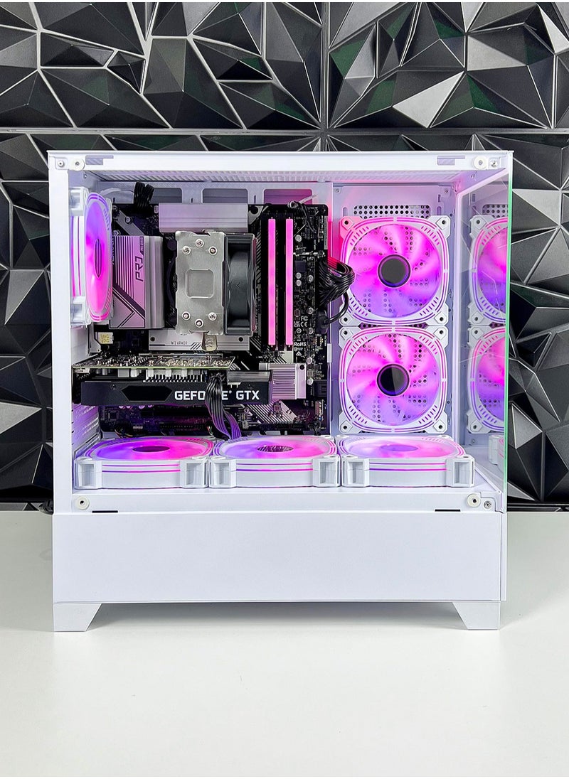 Game Sekret - Nova Skye Gaming PC - Intel Core i5-12400F | RTX 3050 6GB GPU | 16GB DDR4 RAM | 1TB M.2 NVMe SSD | Air Cooler | H610 MOBO | 500W 80Plus PSU | WiFi/Bluetooth/Win11 Pro | Game Sekret Desktop Computer Tower (White) - Image 1