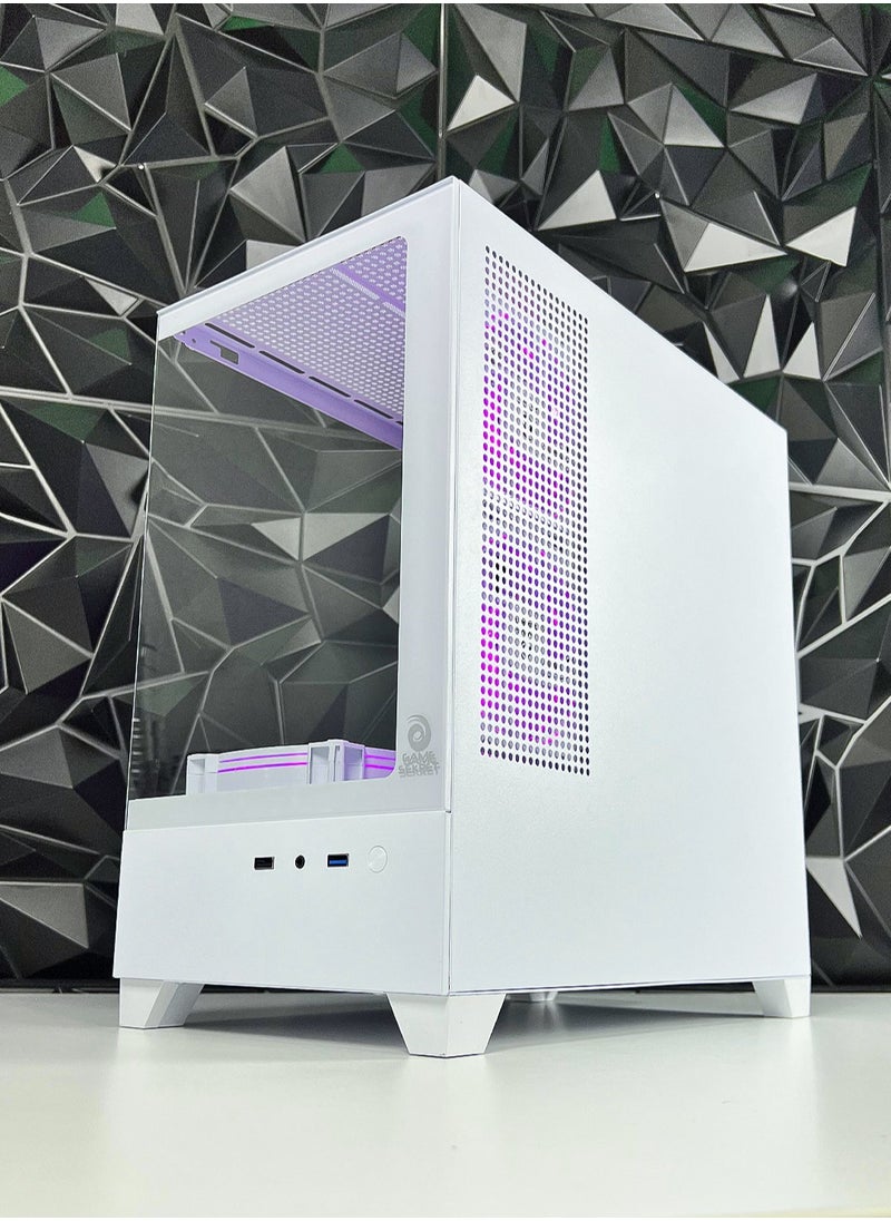 Game Sekret - Nova Skye Gaming PC - Intel Core i5-12400F | RTX 3050 6GB GPU | 16GB DDR4 RAM | 1TB M.2 NVMe SSD | Air Cooler | H610 MOBO | 500W 80Plus PSU | WiFi/Bluetooth/Win11 Pro | Game Sekret Desktop Computer Tower (White) - Image 1