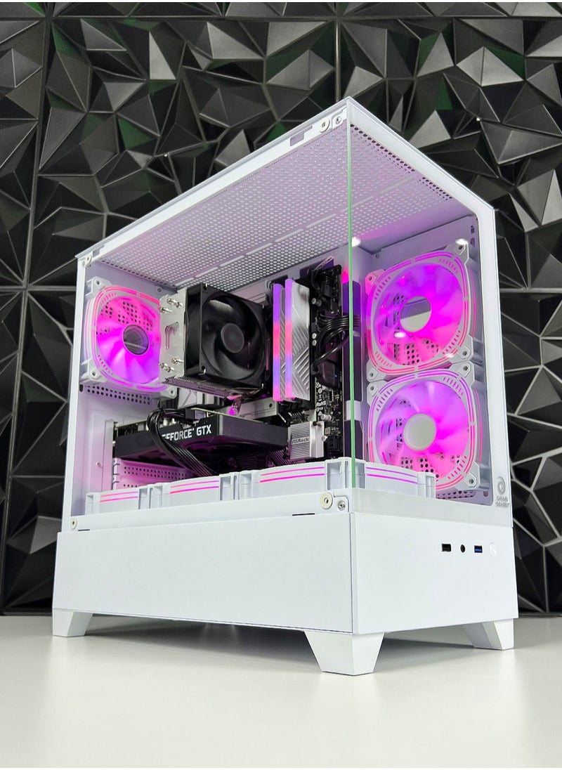 Game Sekret - Nova Skye Gaming PC - Intel Core i5-12400F | RTX 3050 6GB GPU | 16GB DDR4 RAM | 1TB M.2 NVMe SSD | Air Cooler | H610 MOBO | 500W 80Plus PSU | WiFi/Bluetooth/Win11 Pro | Game Sekret Desktop Computer Tower (White) - Image 1