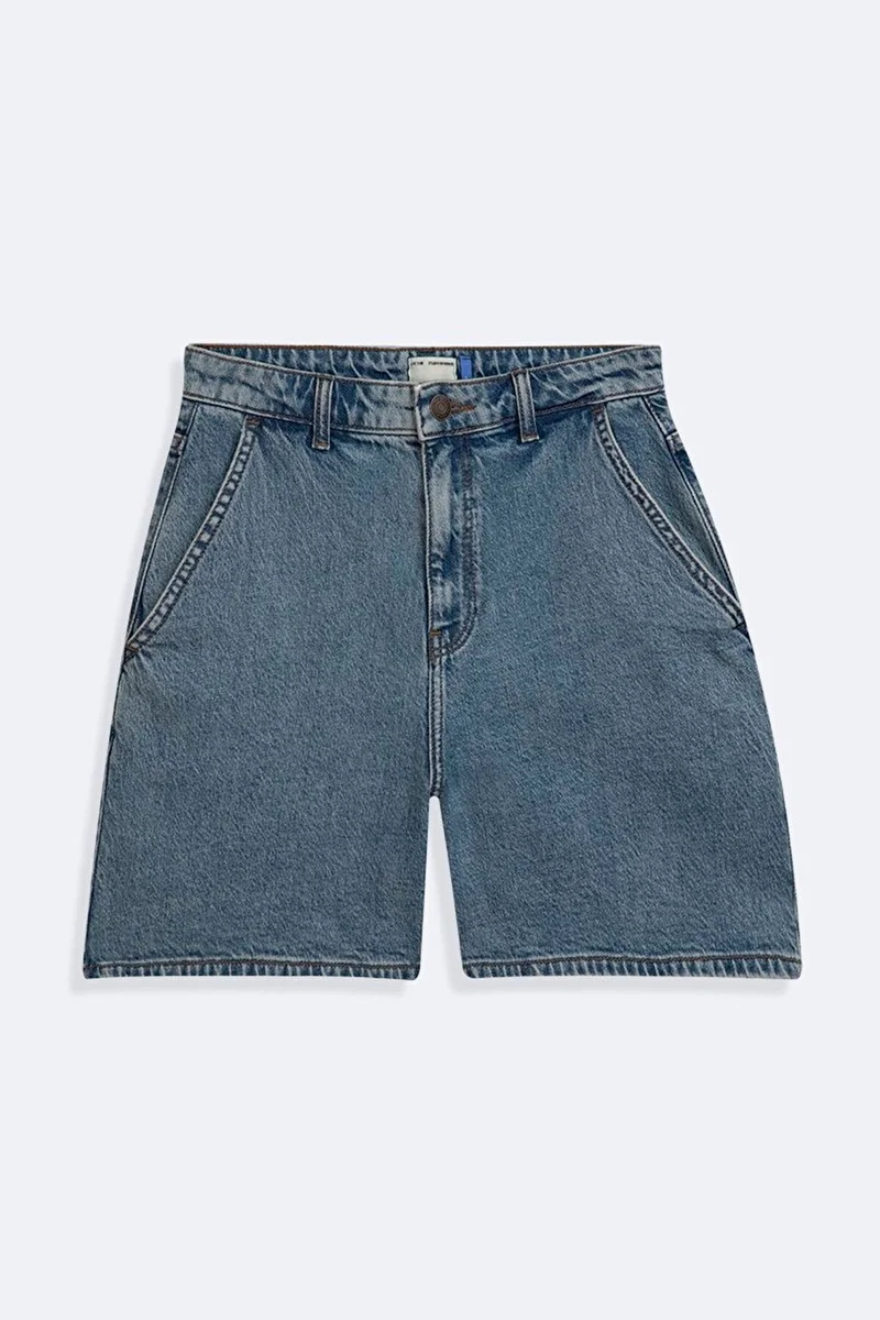 Davina Wide Leg High Waist Jean Shorts