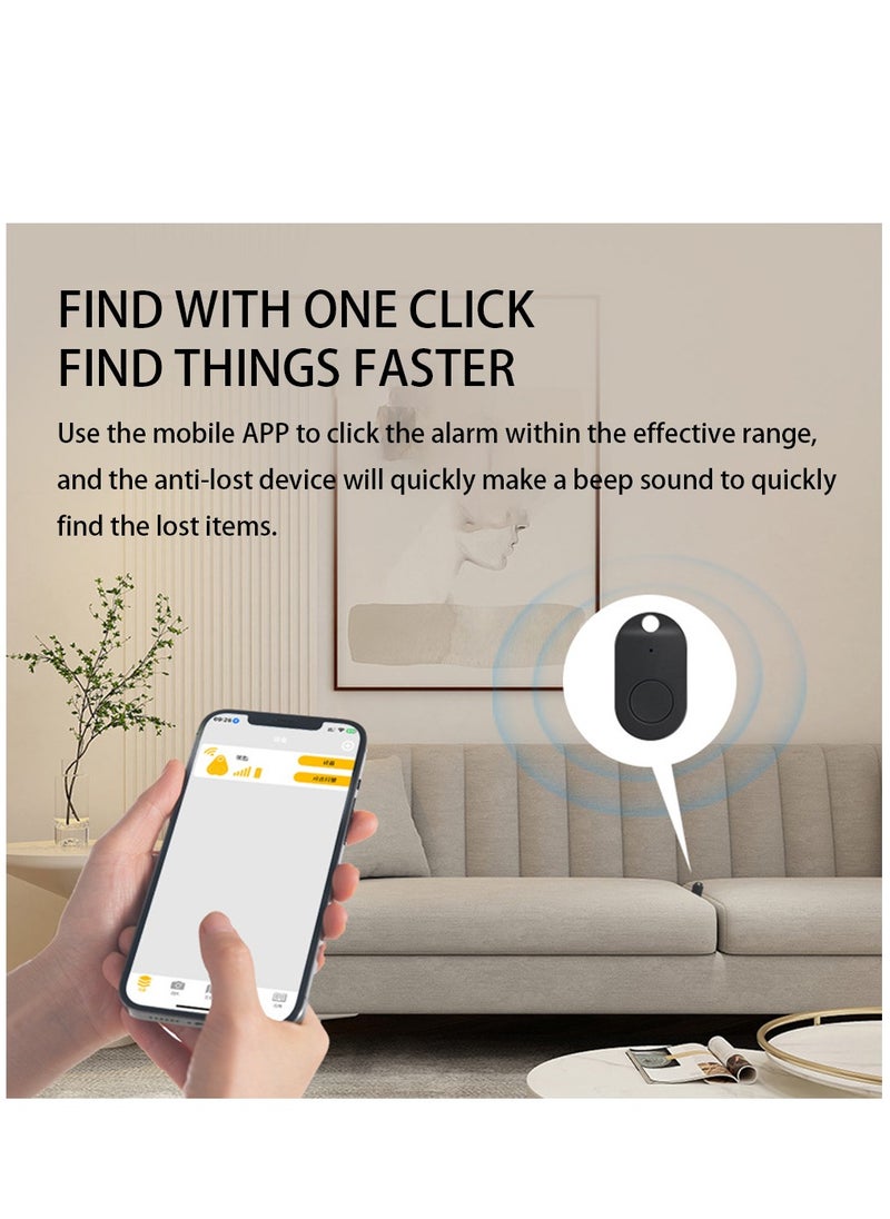 Arabest - Smart  Tracker 5 Pack Oval Shape Multi Color Wireless Key Finder Locator Mini  Tracker Anti-Lost Alarm Sensor Device Remote Finder Kids Item Finder Mobile Phone Car Wallet Luggage Pet - Image 1