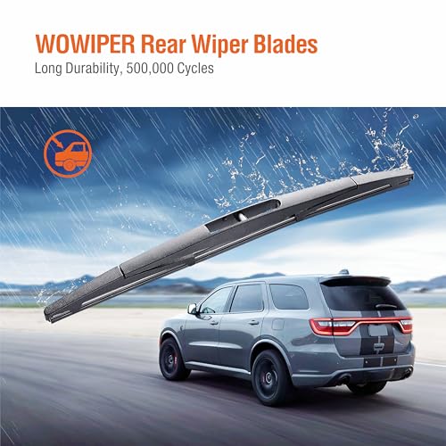 WOWIPER 10 inch (10-B) Rear Wiper Blade Replacement for Honda HRV 2022-2016 /Mitsubishi Outlander Sport 22-11 Eclipse Cross 22-18 /Infiniti QX56 QX80 22-11 /Leaf 17-11 Back Windshield +More - Image 4