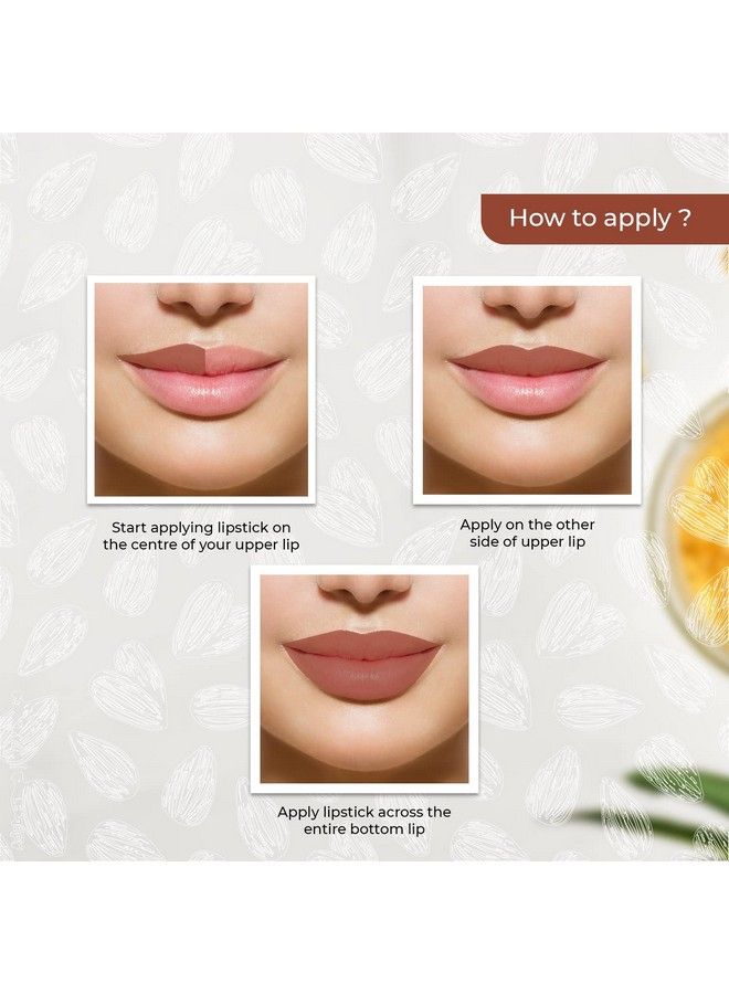 Lenphor Colour Me Up Liquid Lipstick Is Infused With Vitamin A And E Super Pigmented Transferproof Smudgeresistant Matte Looktoasted Almond 0132Ml - Image 4