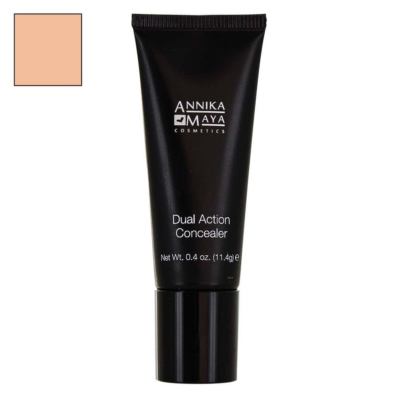 Annika Maya Cosmetics Annika Maya Dual Action Undereye Concealer for Neutralizing Dark Circles (Light Peach) - Image 3