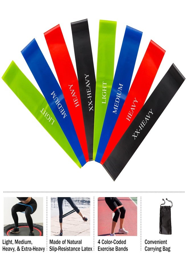 Home-Complete Resistance Bands for Working Out - Workout Band Loop 8-Pack - Exercise Bands with 4 Levels for Toning, Stretching or Physical Therapy by Home-Complete - Image 3