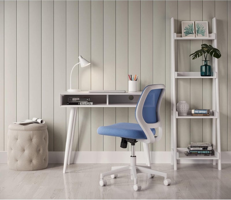 Realspace Realspace 60H 4Shelf Narrow Ladder Bookcase White  - Image 5