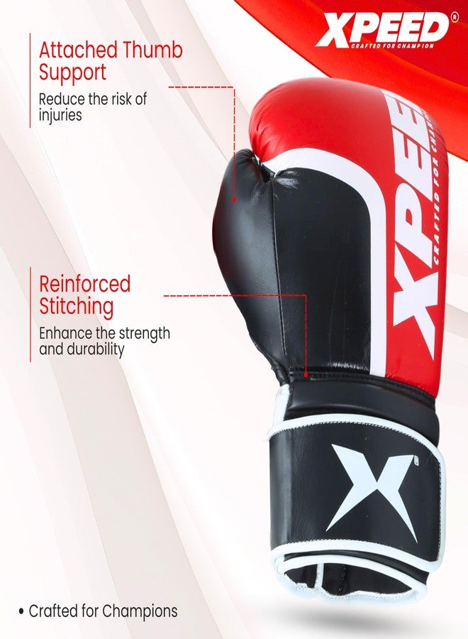 XPEED قفازات ملاكمة XPEED Fighter | قفازات تدريب للملاكمة، وفنون القتال المختلطة، والكيك بوكسينغ، والملاكمة التايلاندية، مقاومة ممتازة للصدمات للرجال والنساء | حشوة إسفنجية مصبوبة | إغلاق بخطاف وحلقة فيلكرو (16 أونصة) - Image 5
