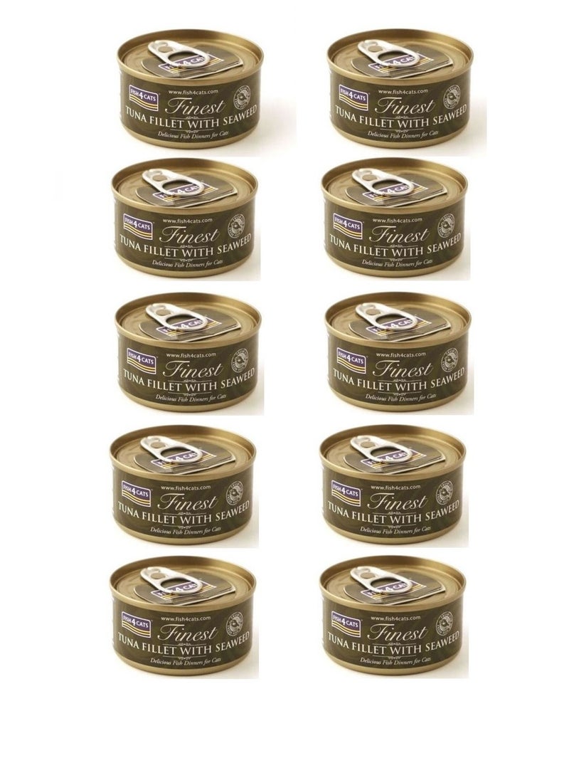 fish4cats - Fish4Cats Tuna Fillet with Seaweed Cat Wet Food 10PCX70G - Image 1