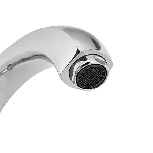 Hindware F740024CP Dove Kitchen Sink Tap with Swivel Spout (Wall Mounted), Brass with Chrome Finish - Image 5