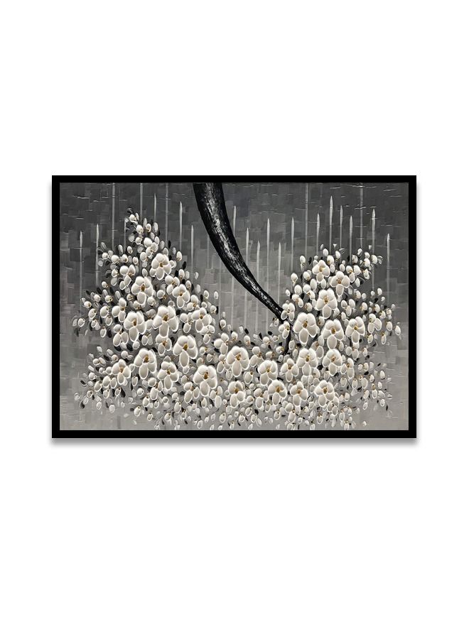 ماركتنا لوحة جدارية قماشية فنية لتزيين الحائط بتصميم عصري مع برواز اسود مجوف مقاس (120x80) قطعة واحدة - Image 2