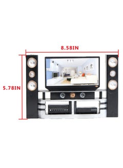 E-TING Miniature Dollhouse Furniture Accessories Playset For 11.5-12 Inches Dolls (Hi-Fi Tv Cabinet Set)  - Image 2