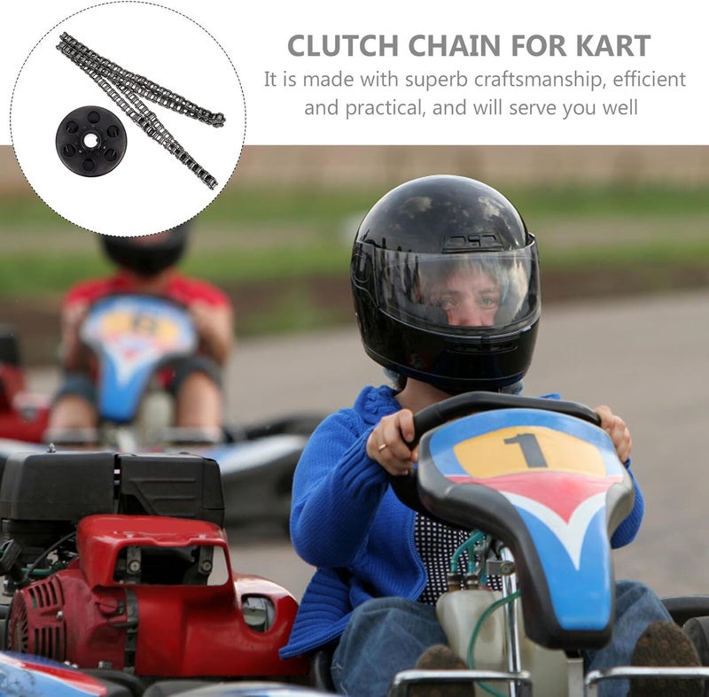 10-tooth 420 Clutch Roller Chain Kit for Kart Engine Centrifugal Clutch Replacement Engine Compatible Go Kart Accessories with Bore Tooth Chain - Image 4