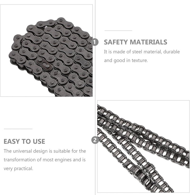 10-tooth 420 Clutch Roller Chain Kit for Kart Engine Centrifugal Clutch Replacement Engine Compatible Go Kart Accessories with Bore Tooth Chain - Image 3