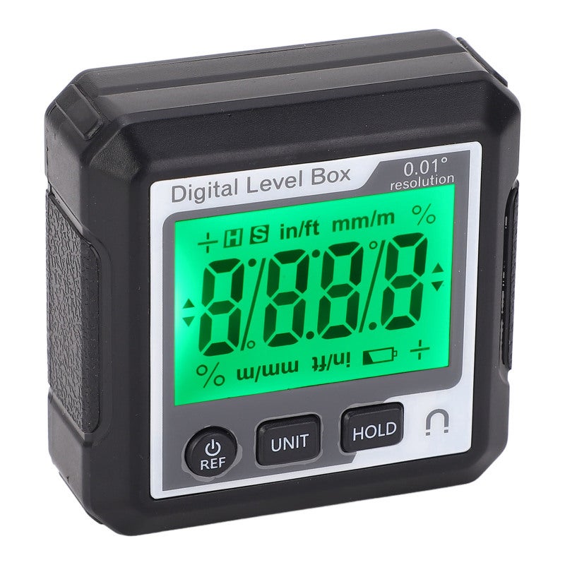 Magnetic Digital Level Box - 4x90° Measurement Range ±0.2° Accuracy 0.01° Resolution, Data Locking Function, Portable Protractor for Wood Processing, Tire Assembly, Machine Tool Operation - Image 4
