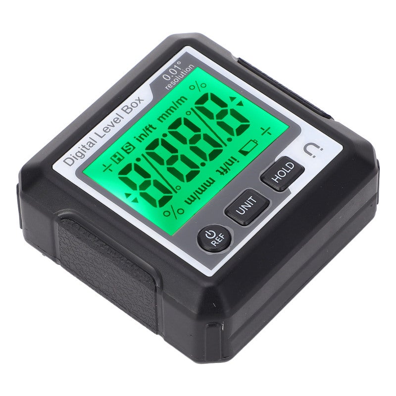 Magnetic Digital Level Box - 4x90° Measurement Range ±0.2° Accuracy 0.01° Resolution, Data Locking Function, Portable Protractor for Wood Processing, Tire Assembly, Machine Tool Operation - Image 3
