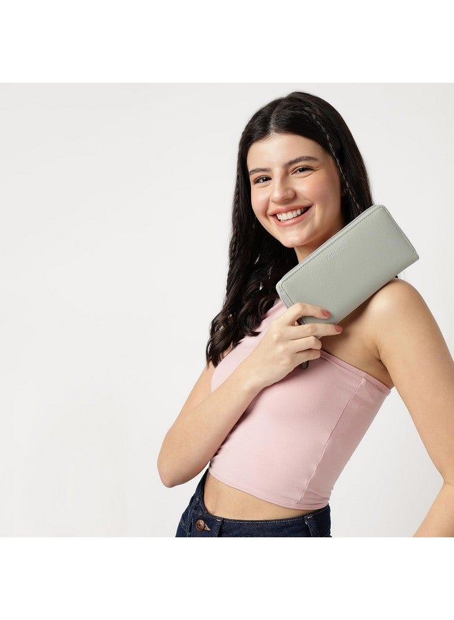 Fastrack Textured Zip Around Wallet for Women, Girls and Ladies | Wallet for Women with Multiple Card Slots - Image 2