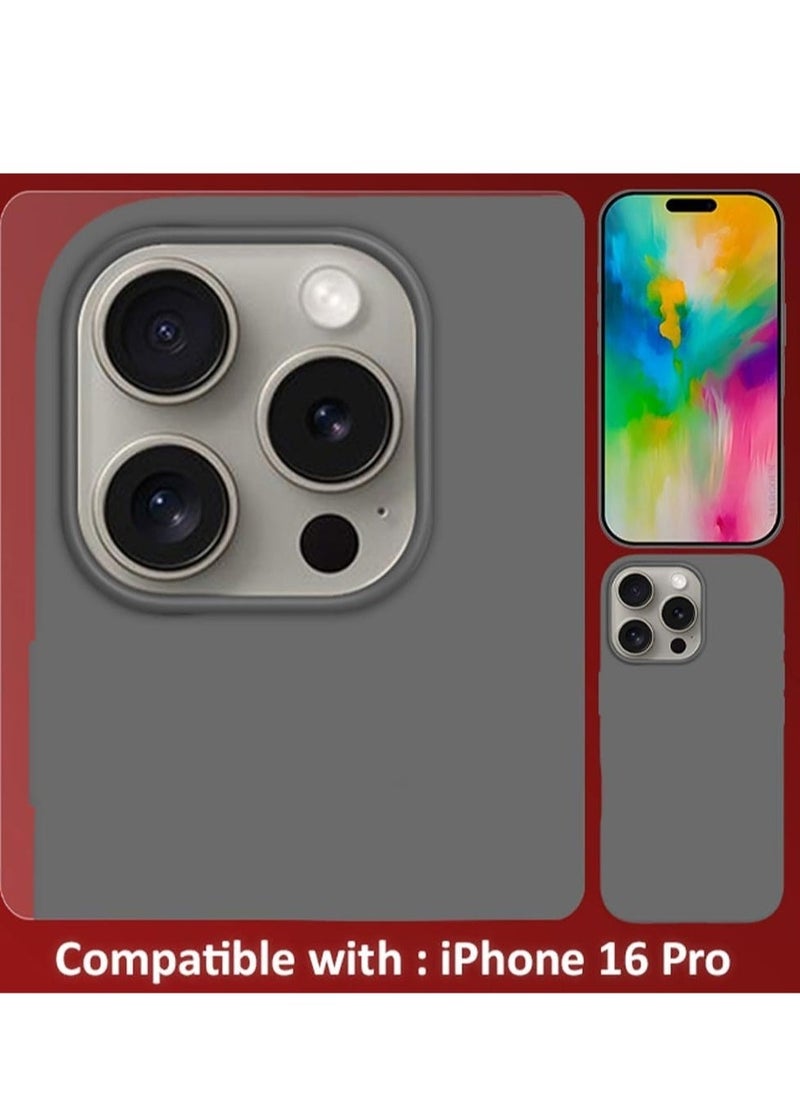 JAJEEK "NEW Liquid Silicone Case for iPhone 16 Pro - Ultra-Slim Design with Soft Microfiber Lining & Drop Protection" - Image 4