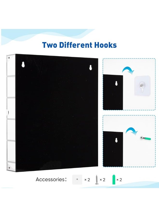 KISLANE 5Tier Acrylic Display Case for Toy Cars  Matchbox Cars Transparent Toy Car Showcase with Magnetic Switch Door 5Tiers - Image 3