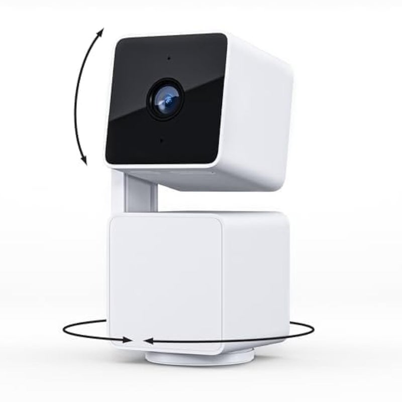 WYZE Cam Pan v3 Indoor/Outdoor IP65 1080P 360° Pan/Tilt/Zoom Wi-Fi Smart Home Security Camera with Motion Tracking for Baby & Pet, Color Night Vision, Works with Alexa & Google Assistant, White - Image 1