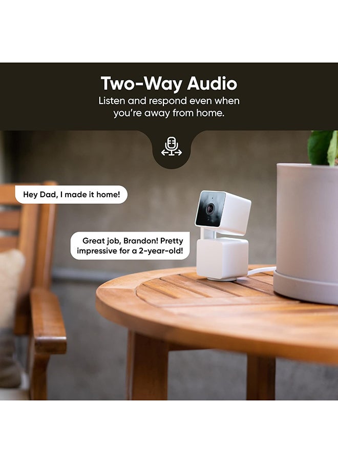 WYZE - Cam Pan V3 Indoor/Outdoor Ip65-Rated 1080P Pan/Tilt/Zoom Wi-Fi Smart Home Security Camera With Motion Tracking - Image 1