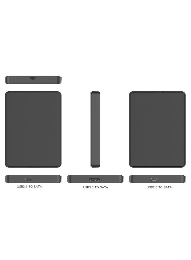 Classic Usb2.5 Inch Hard Disk Box Serial Port To USB Solid State Disk Notebook Mobile Hard Disk Box Custom OEM-Color:Black USB 3.1 TO SATA Serial Port - Image 5