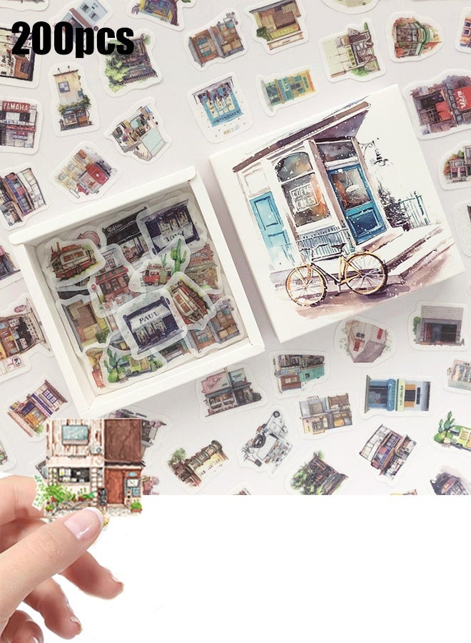 KANGLI 200PCS Middle Size Art Theme Scrapbook Washi Stickers for Scrapbooking Diary Decoration, Arts  Painting Stickers - Image 1