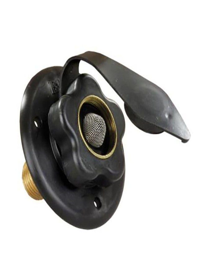 JR Products 160-85-A-36-A Black City Water Flange with 1/2" MPT