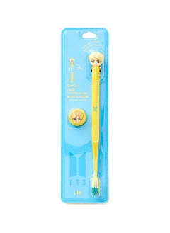 BTS K-Pop Idols Goods Jin Character Figure Toothbrush with Convenient Magnetic Holder Toothbrush ‎2.9 x 1.1 x 10.4inch  - Image 1