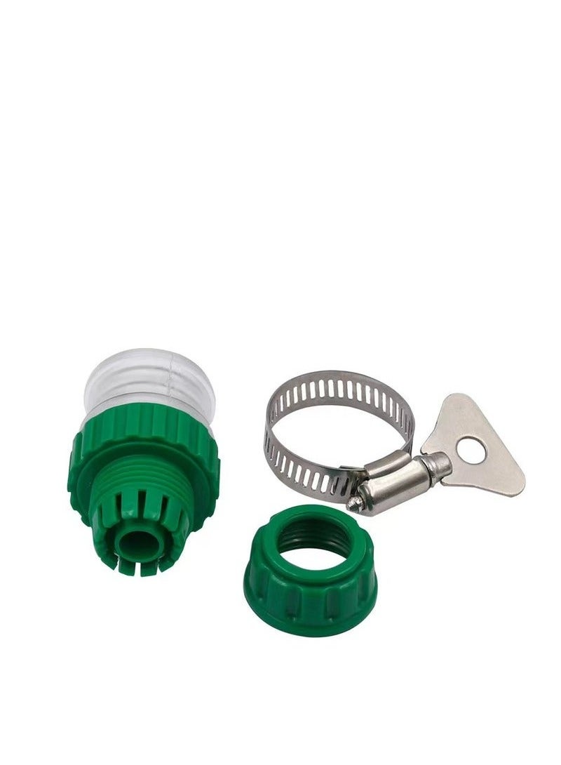 2pcs Universal Tap Connector Adapter Hose Pipe Quick Joint Water Hose Pipe Tap Faucet Connector Adapter Connect Garden Lawn Water Tube Washing Machine Faucet Kitchen Cars Cleaning Use  - Image 4