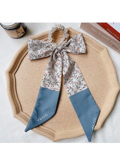 FQ007-9# floral stitching Pearl ribbon hair ring