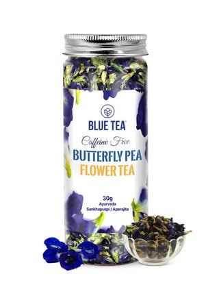 BLUE TEA - Butterfly Pea Flower Tea 30gm 60 Cups SUPER ANTIOXIDANT Caffeine Free Aparajita Shankhpushpi Flower Based Herbal Tea Non GMO Vegan Featured In Shark Tank Reusable Pet Jar - pzsku/Z16BE64B17B2574BB1DB4Z/45/_/1738073298/7c365885-8448-498b-b99a-c8a167ba8525