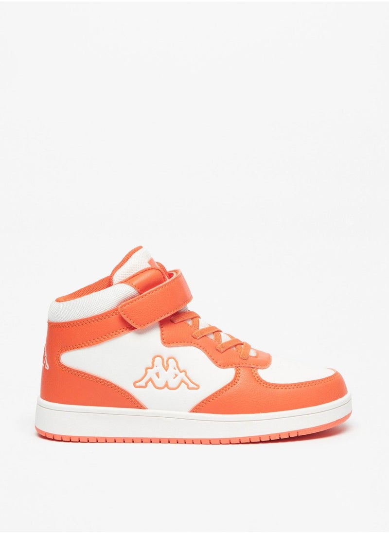 Kappa - Boys' Colourblock High Top Sneakers with Hook and Loop Closure - Image 1