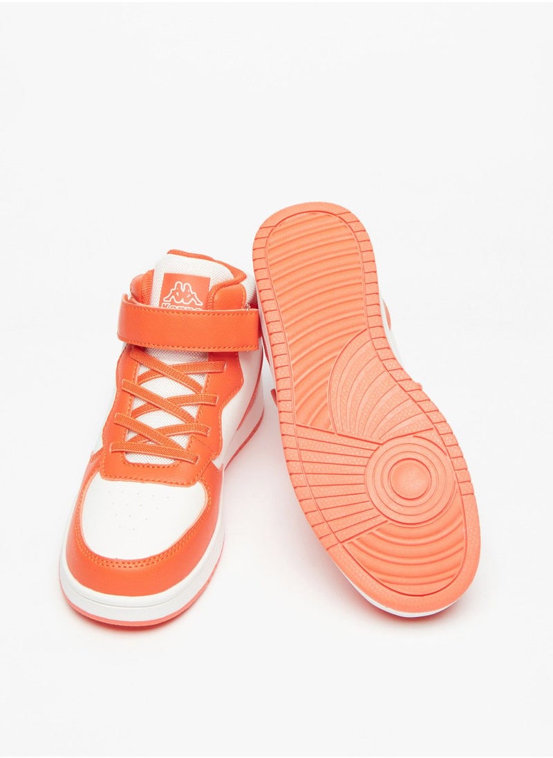 Kappa - Boys' Colourblock High Top Sneakers with Hook and Loop Closure - Image 1