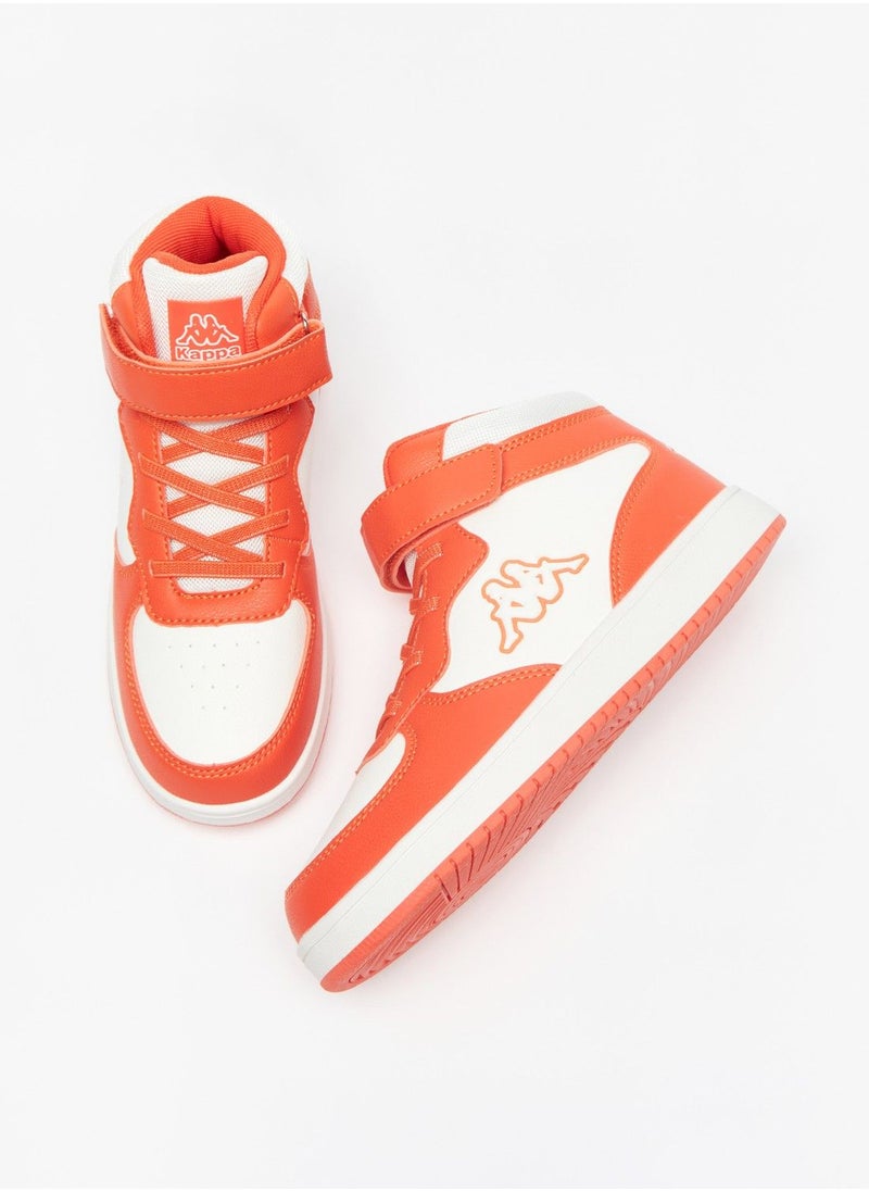 Kappa - Boys' Colourblock High Top Sneakers with Hook and Loop Closure - Image 1
