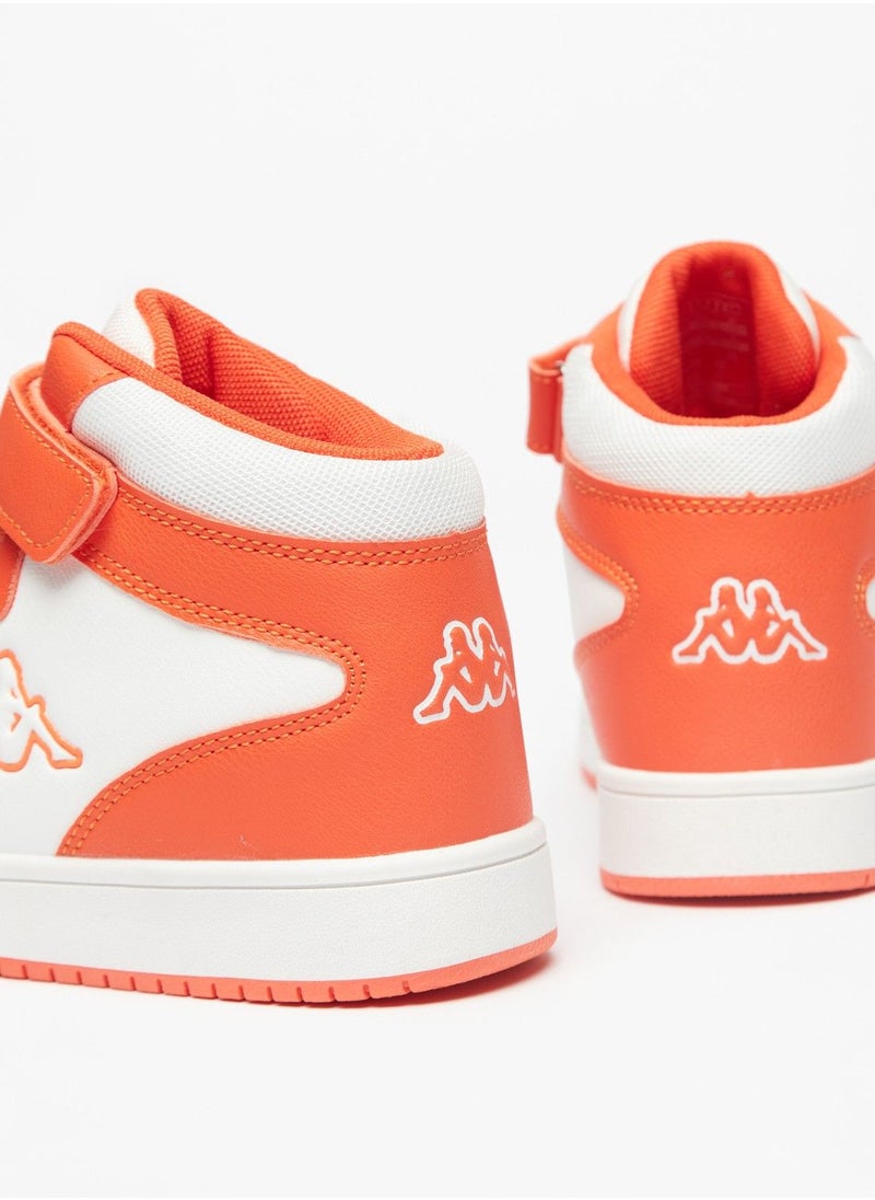 Kappa - Boys' Colourblock High Top Sneakers with Hook and Loop Closure - Image 1