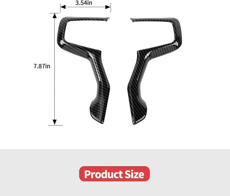 Jimen Carbon Fiber Steering Wheel Cover Trim for Chevy - Image 3