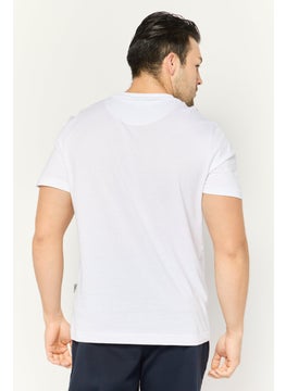 Plein Sport Men Sportswear Fit Short Sleeve Outdoor T-Shirt, White  - Image 4