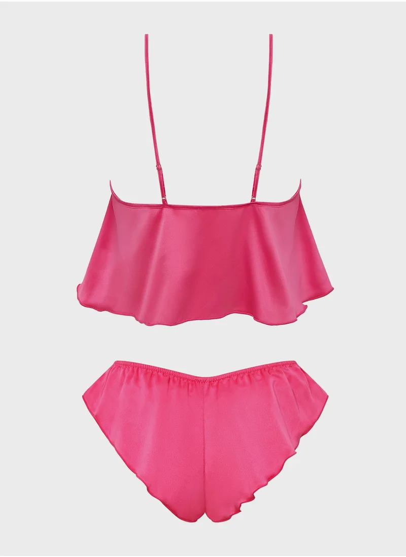 BLUEBELLA Strappy Cami Top & Pyjama Shorts Set