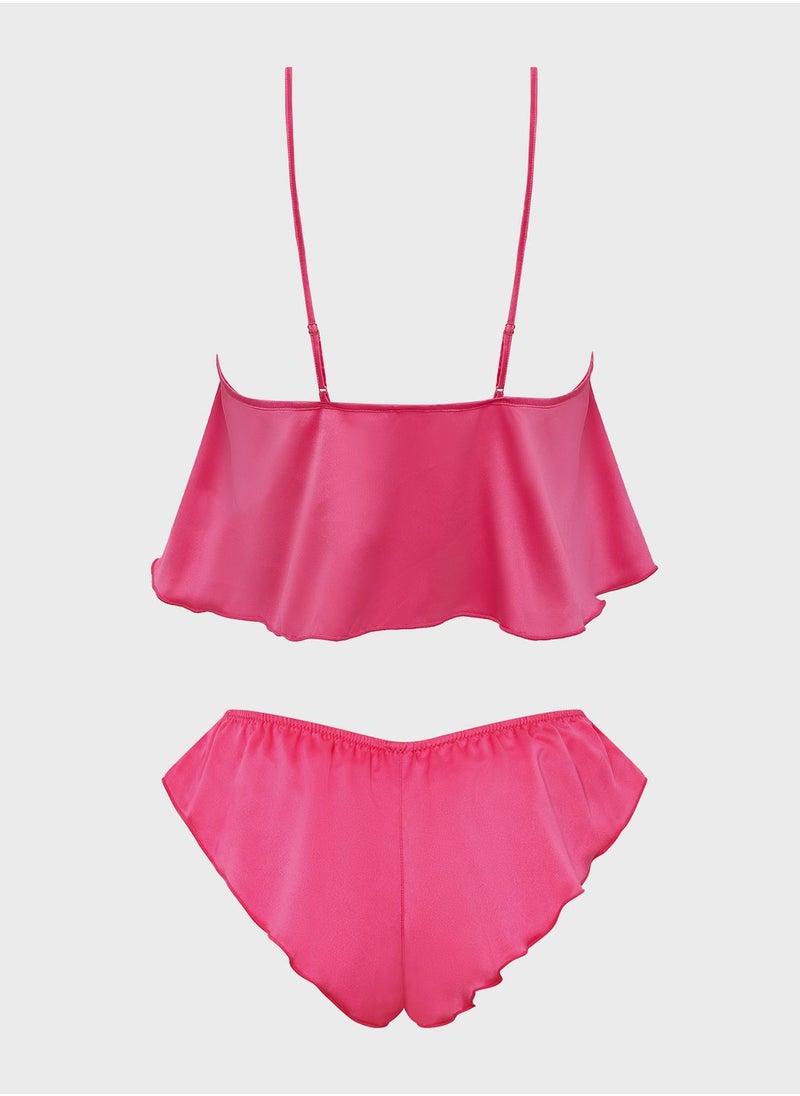 BLUEBELLA - Strappy Cami Top & Pyjama Shorts Set - Image 1