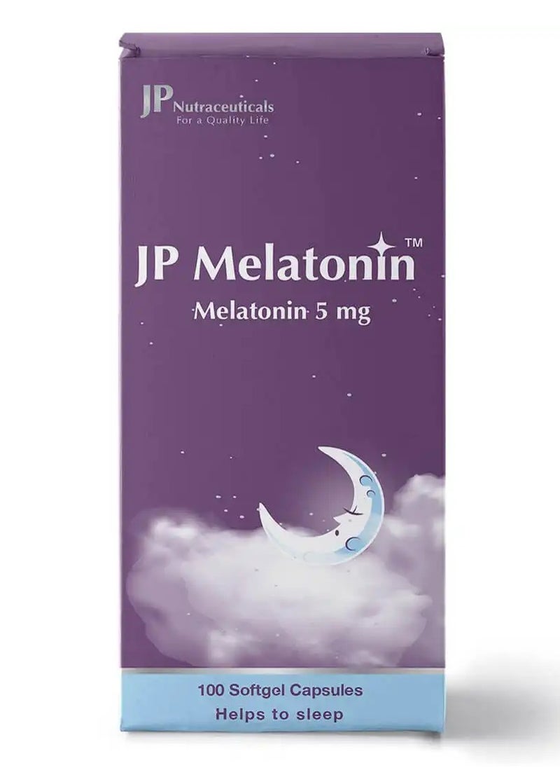 JP Neutraceuticals JP Melatonin 5 mg 100 Capsules  - Image 2