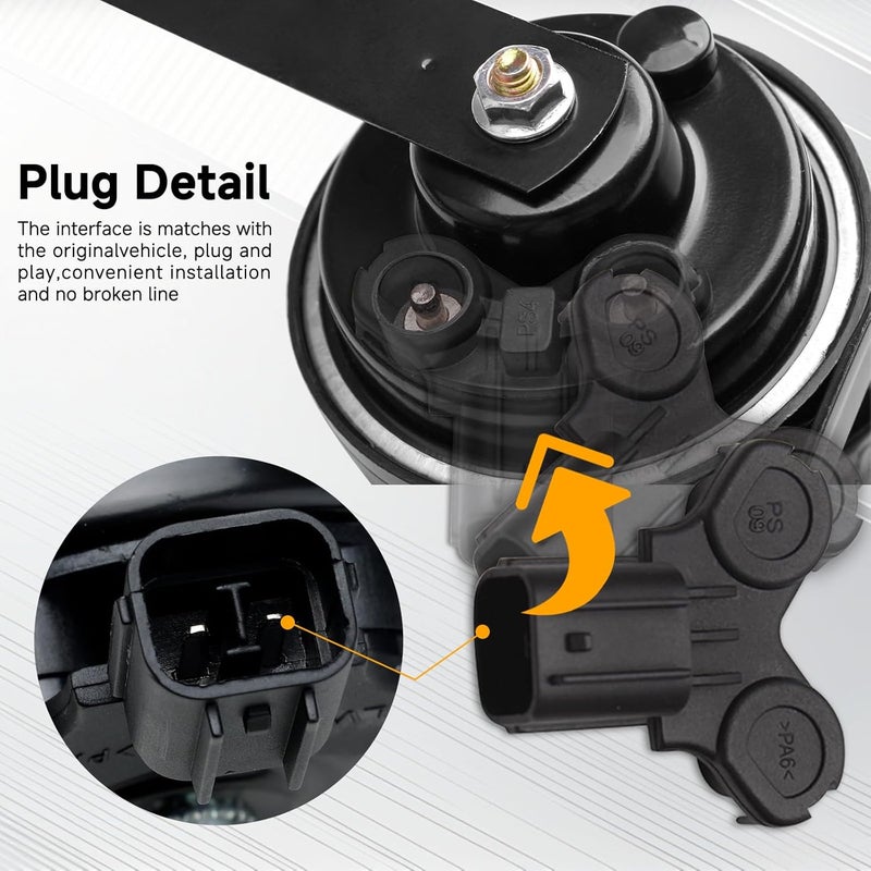 FARBIN Special Interface Auto Horn Compatible with Chevrolet 12V Car Horn Loud with Protective Grill Dual-Tone Electric Snail Horns Waterproof and Dustproof with Cover - Image 4