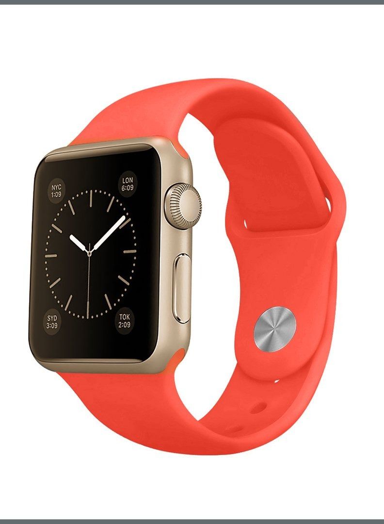 GULFLINK Silicone Watch Band 220mm Length for Apple iWatch 42/44/45 mm - Image 1