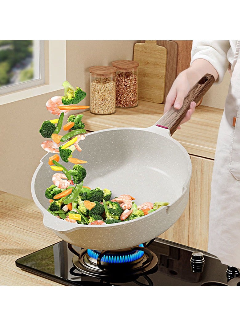 AROAQ Frying Pan, Non Stick Skillet Omelette Fry Pans,  Aluminium Pressed Wok Pan, Home Steak Skillet Pancake For Household, (20CM)  - Image 2