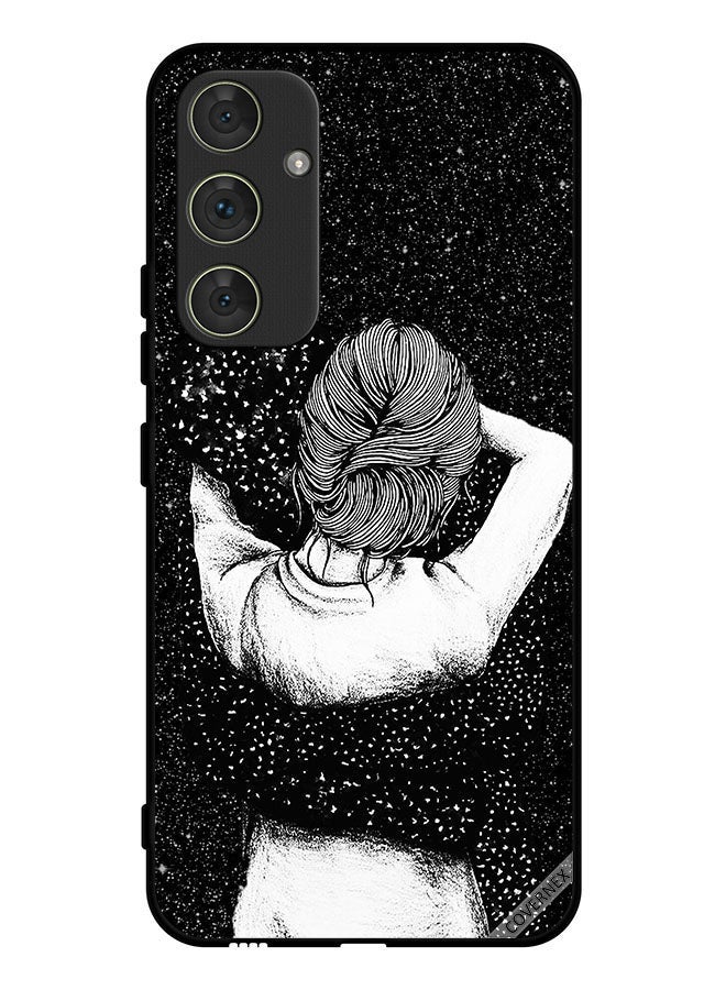 Covernex Protective Case Cover For Samsung Galaxy A34 Night Imagination Of Doodle Girl - Image 1