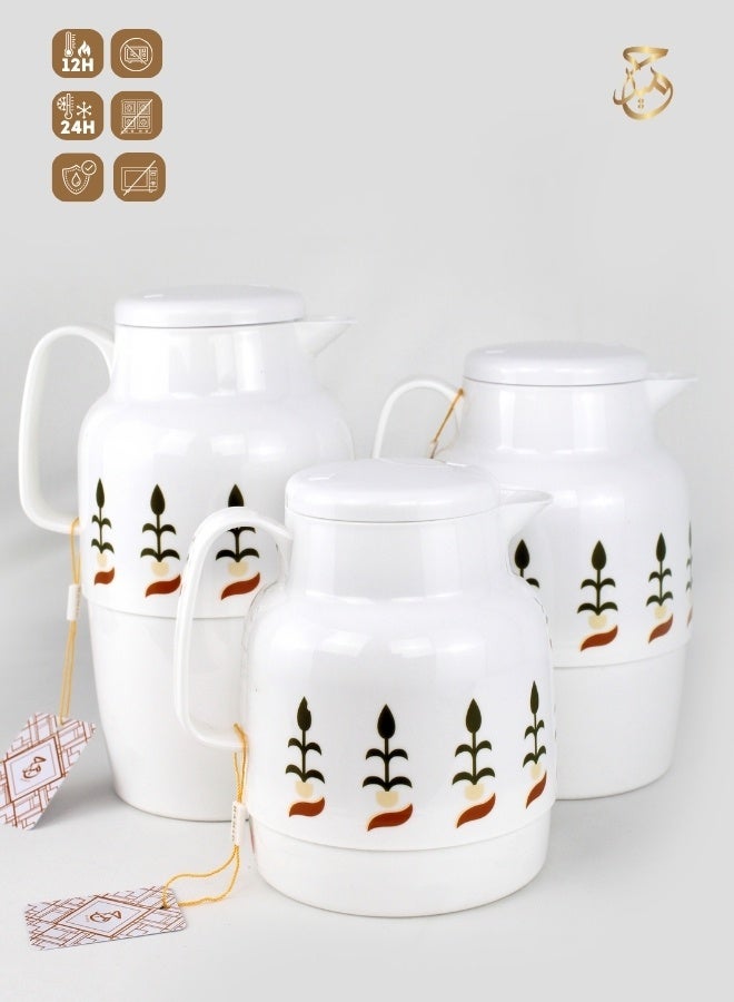 Red Home Vacuum Flask Set 2000ml,1500ml, 1000ml,CW  - Image 1