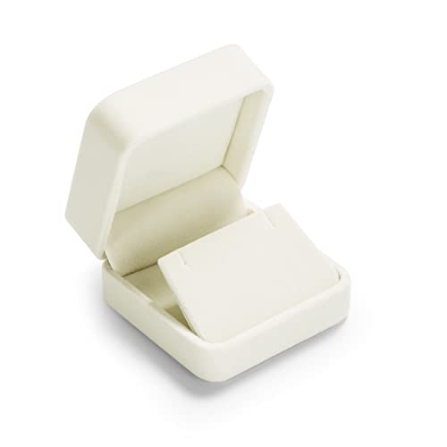 Oirlv Velvet Earring Gift Box Wedding Valentines Day White Earrings Stud Case - Image 3