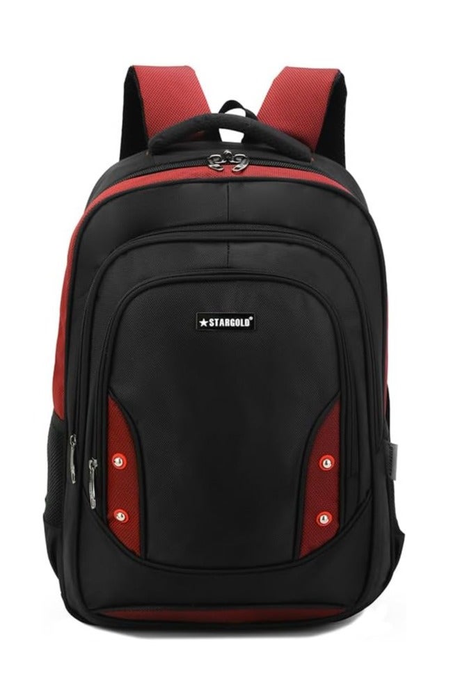 ستارجولد حقيبة ظهر للكمبيوتر المحمول مقاس 19.5 بوصة من قماش البوليستر للبنات والأولاد مع حزام قابل للتعديل وحقيبة مدرسية وحقيبة سفر وحقيبة ظهر متعددة الاستخدامات - Image 1