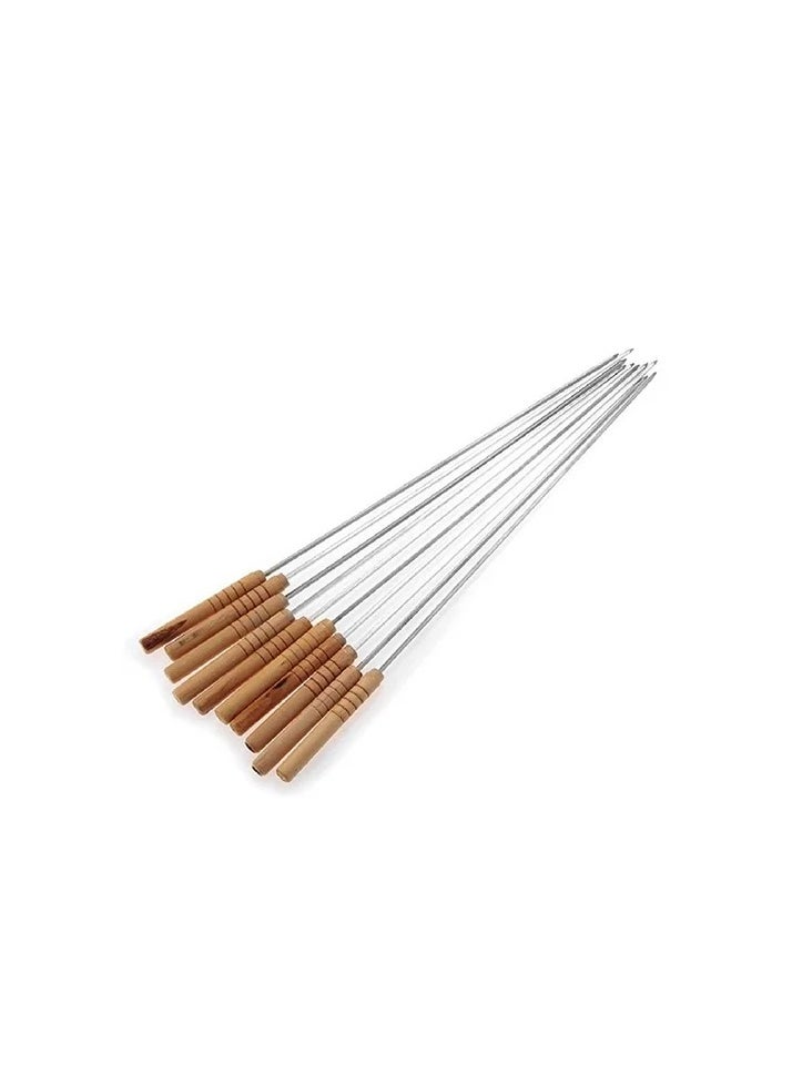 PAMCHAL 12-Pieces Barbeque Skewer with Wood Handle  - Image 1